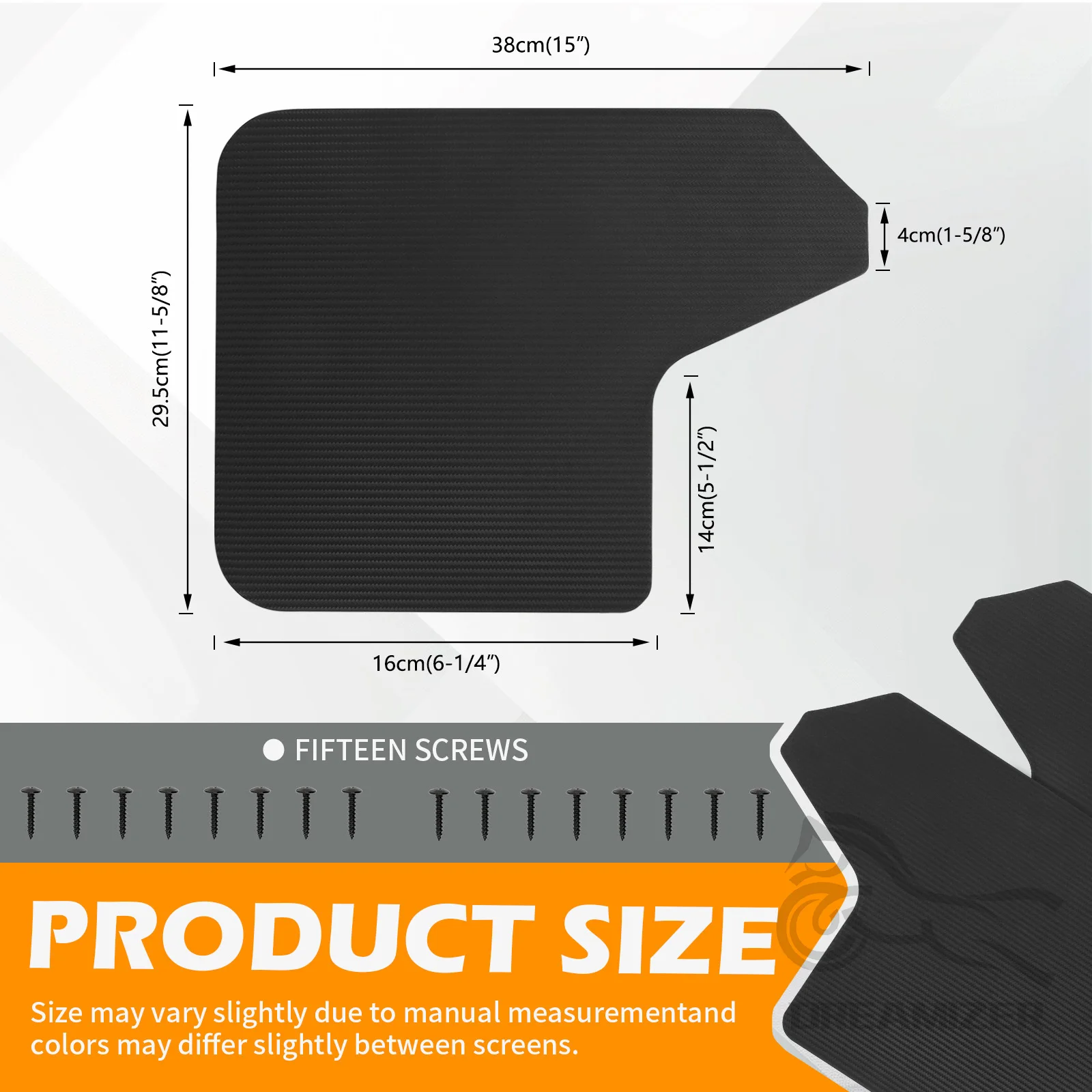 4Pcs Universal 3D Carbon Fiber Mud Flaps Splash Guards Front Rear Car Accessories Fender Clips Mudguards Bodykit Rubber Fitment