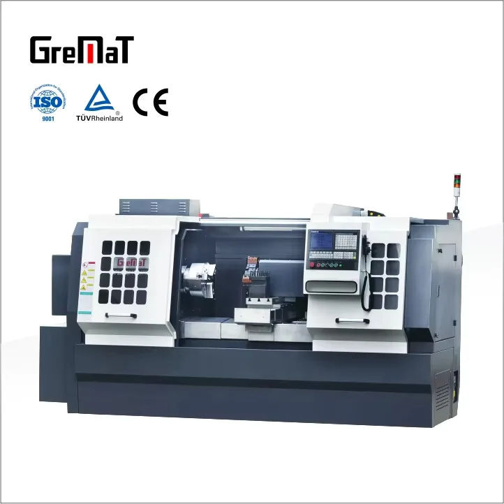 CE Approved Flat Bed Lathe Turning Tools For Metal Cutting Milg Low Price Cnc Hine Gremat FTL550