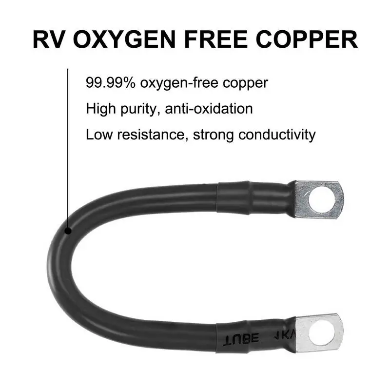 สายบัดกรีสายแบตเตอรี่ 2 AWG สายแบตเตอรี่ควั่นทองแดงพร้อมขั้วต่อ SC สําหรับชุดแบตเตอรี่รถยนต์และอินเวอร์เตอร์แบบขนาน