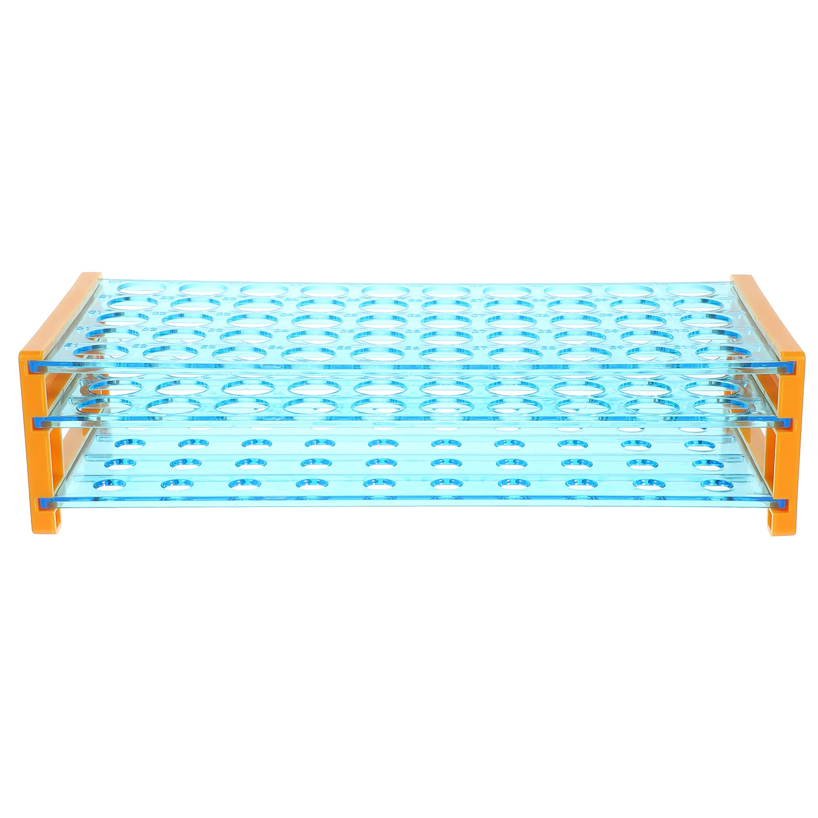 

2 Tier Plastic Test Tube Rack 50 Holes 13mm Lab Storage ganizer Stand for Sampling Tubes Laboratory Holder