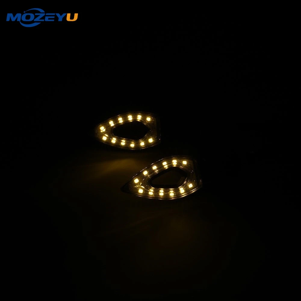Motorcycle Turn Signal Indicator Light Plastic LED Light For Yamaha YZF R6 R3 R25 1999 - 2018 2010 2011 2012 2013 2014 2015 2016 view 5