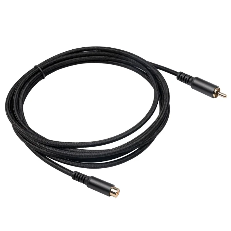 Przedłużacz 1.8M/3 metry/6m RCA męski do żeńskiego kabel AV Audio RCA przewód ze stopu aluminium do głośnika Subwoofer/Audio