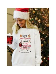 Plaid Christmas Truck Merry Christmas Pullovers Womens Christmas Clothes Xmas Hoodies Casual Long Sleeve