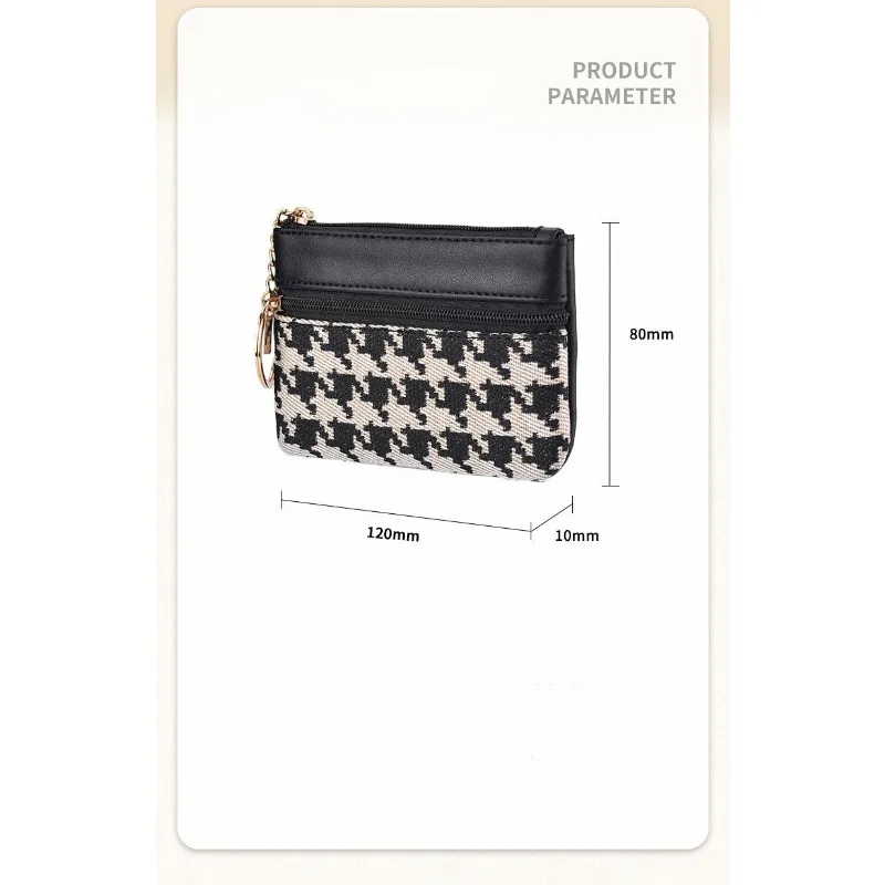 محفظة عملات معدنية بسيطة وعصرية بسحاب واحد، محفظة مربعة، حقيبة مفاتيح ذات سعة كبيرة، حقيبة للبطاقات، محفظة للعملات المعدنية، حقيبة تخزين