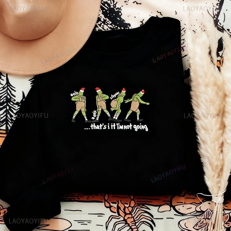 A Cartoon Green Little Turtle Hoodie Cute Small Animal Funny Pattern Hoodie Individuality Sweatshirt Very Simple Style