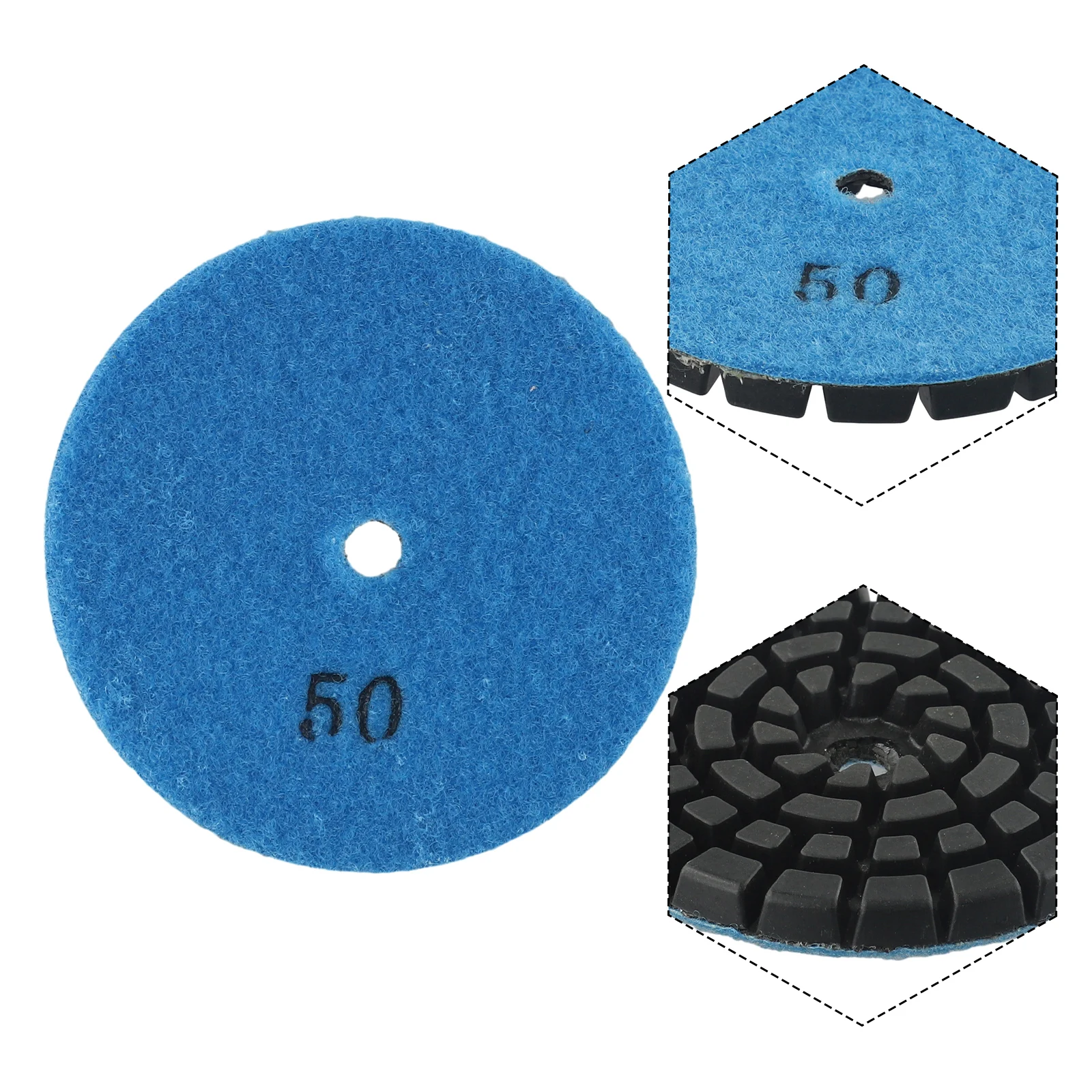 Emery Polishing Disc 4 Inch 100mm for Concrete Cement Terrazzo and Natural Stone Floor Polishing and Renovation Resin Bond
