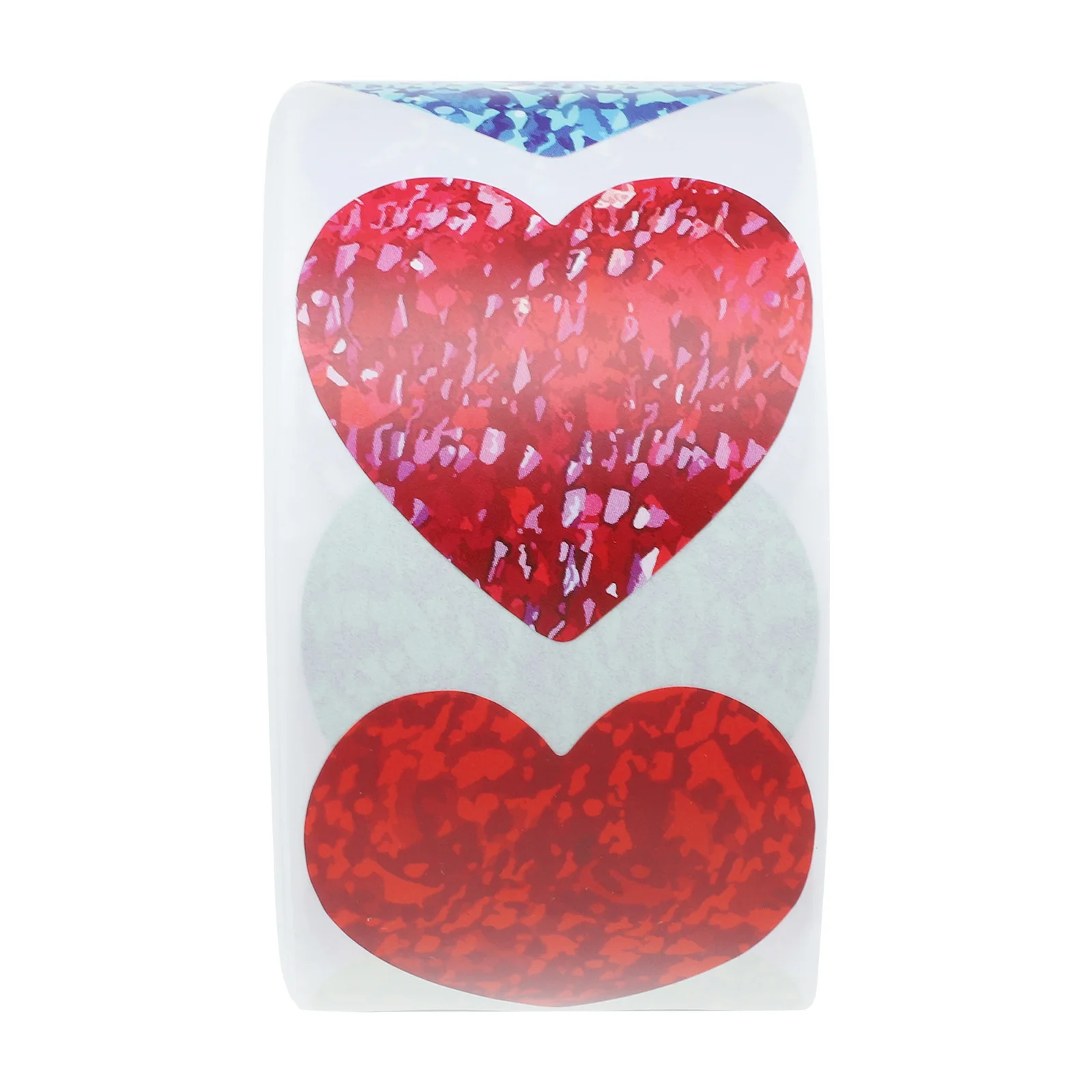 

Glitter Love Stickers Copper Plate Shape Gift Labels Valentine Wedding Party Supplies Kids Paper Gift Packing Labels Art