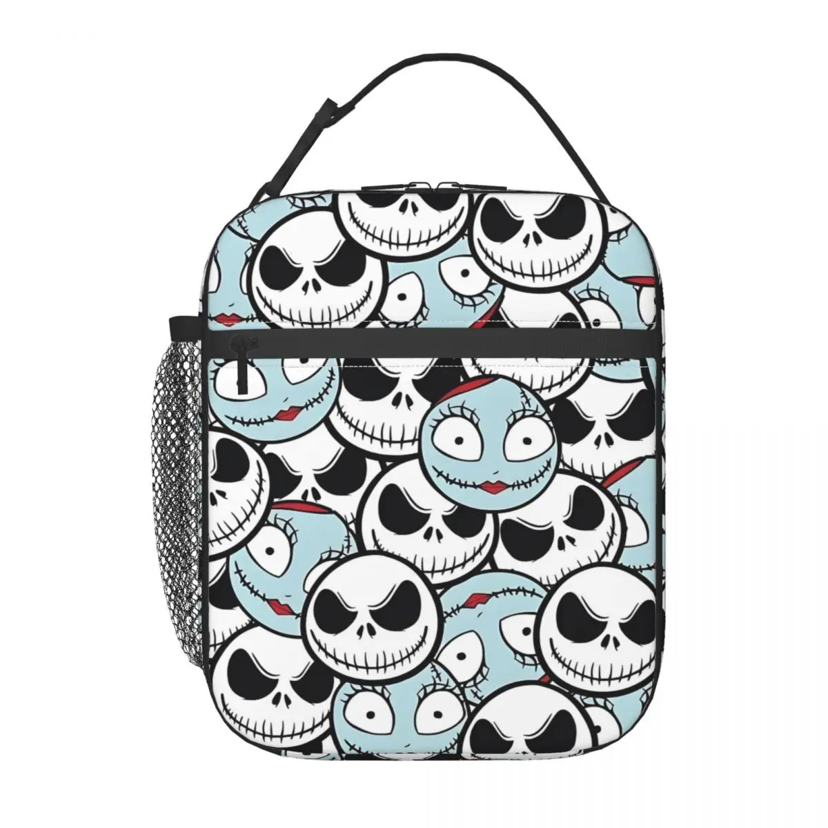 

Custom Nightmare Before Christmas Portable Lunch Box Women Funny Thermal Cooler Food Insulated Lunch Bag School Children Student