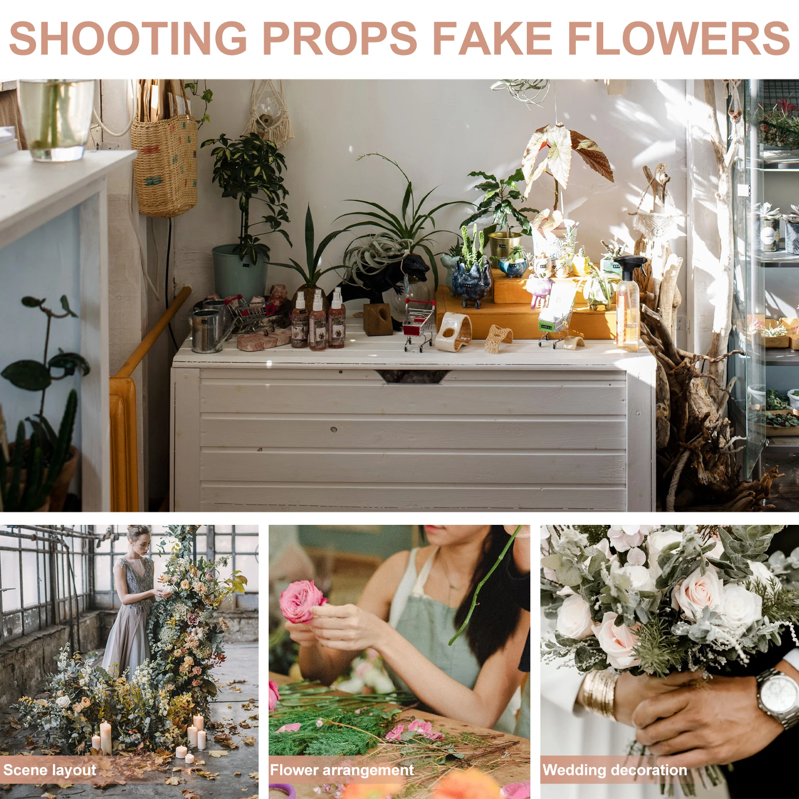 

5Pcs Artificial Silk Chrysanthemum Flowers Natural Color Lifelike Faux Floral Wedding Decor Home Table Centerpiece