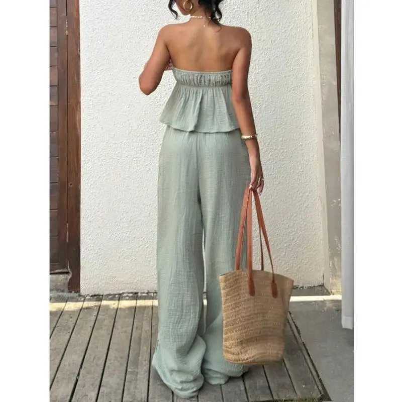 

Комплект из двух предметов из хлопка и льна E 7 S 3743 Sle, повседневная женская одежда, осенний сезон, длина Seven Sve