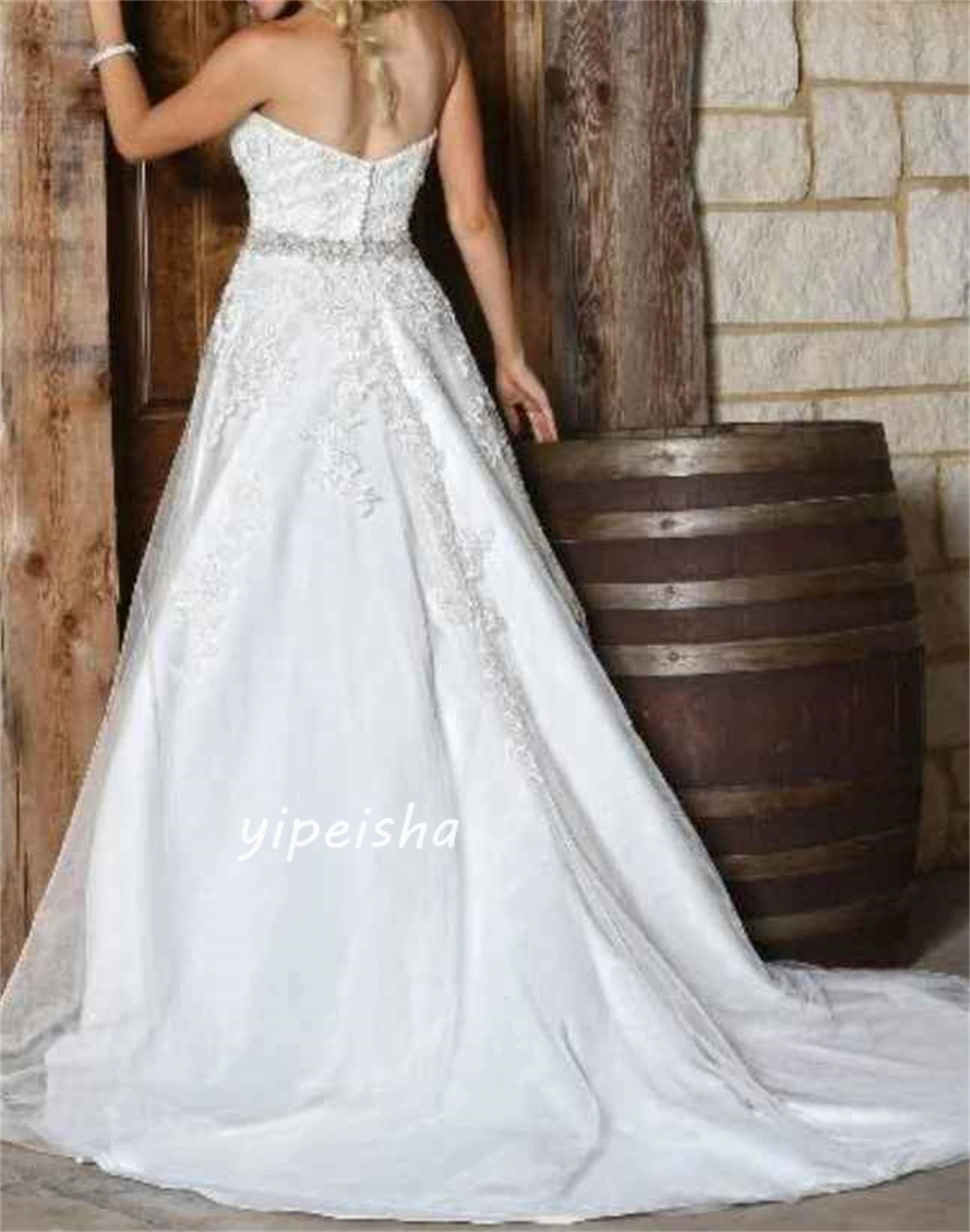 Jersey Sequined Flower Beading Ruched Homecoming A-line Sweetheart Bespoke Occasion Gown Long Dresses