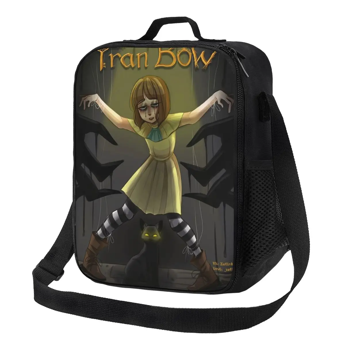 

Fran шведский ужас, приключенческая игра, изолированная сумка для обеда с бантом, школьная сумка для хранения пикника, коробки для еды, портативный контейнер, ланч-бокс, сумка