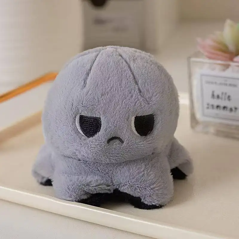 Neueste Schildkröte Flip Octopus Rucksack Anhänger Schlüsselanhänger Kawaii Plüschtier Puppe Cartoon Anime Süßes Geschenk für Freunde auf Festivals