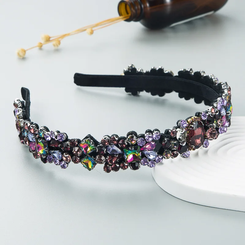 European and American Baroque Retro Headbands, Palace Style Korean Headbands, Popular Rhinestone Hair Accessories