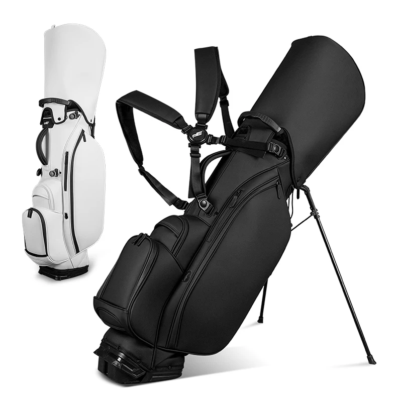 

PLAYEAGLE Golf Bag For Men Women PU Leather Golf Stand Bag With Bracket Hold Full Set Golf Clubs Golf Rack Bag With Free Towel