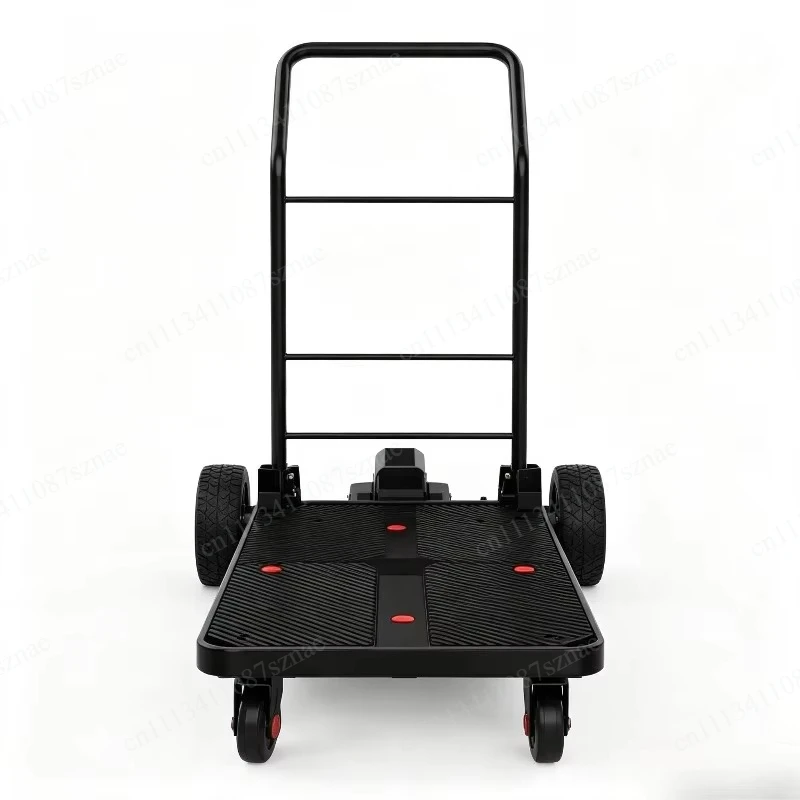 Electric Flatbed Hand Truck Compact Powered Trolley For Grocery Shopping Courier Delivery Warehouse Cargo Handling Work