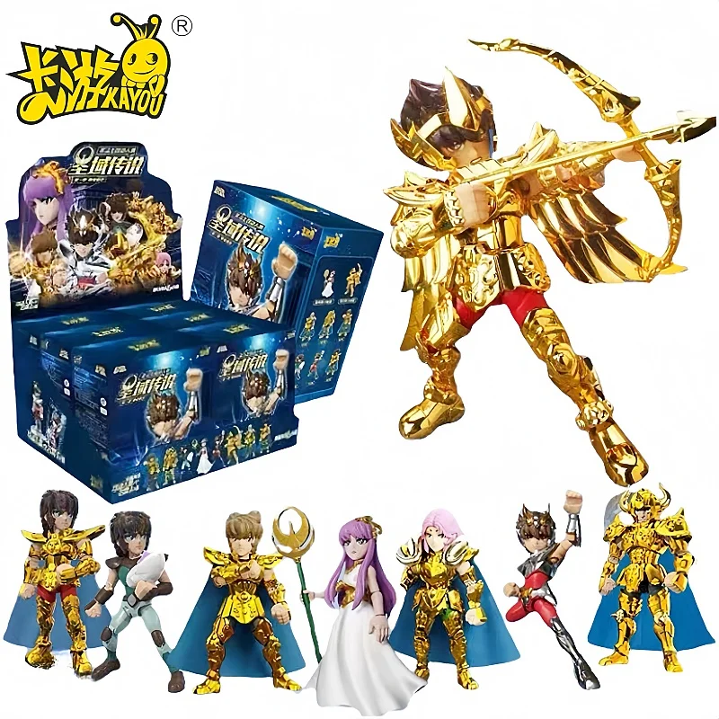 

In Stock Genuine Kayou Saint Seiya Figure Holy Cloak Awakening Peripheral Doll Model Rare Kayou Figure Anime Game Hobby Gift Toy