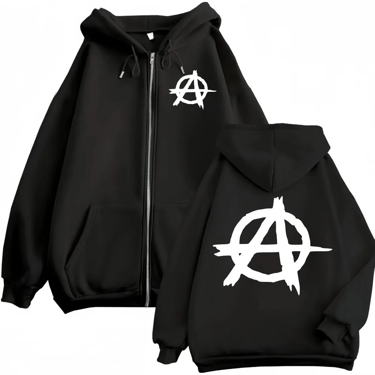 

TV Series Sons of Anarchy Logo Zipper Hoodies Men's Women's Casual Long Sleeve Zip Up Sweatshirts High Quality Fashion Pullovers