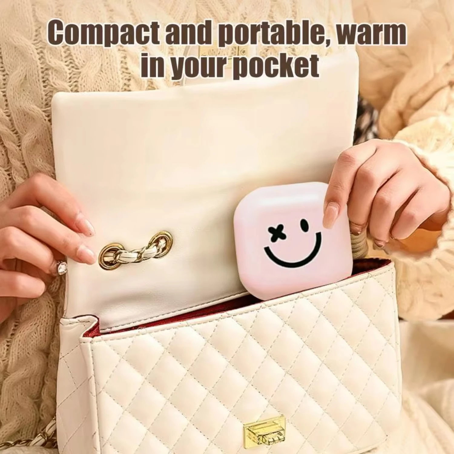 Portable Hand Warmer Hand Warmers Rechargeable  Portable Pocket Reusable Heater, USB Hand Warmer  Camping Hunting