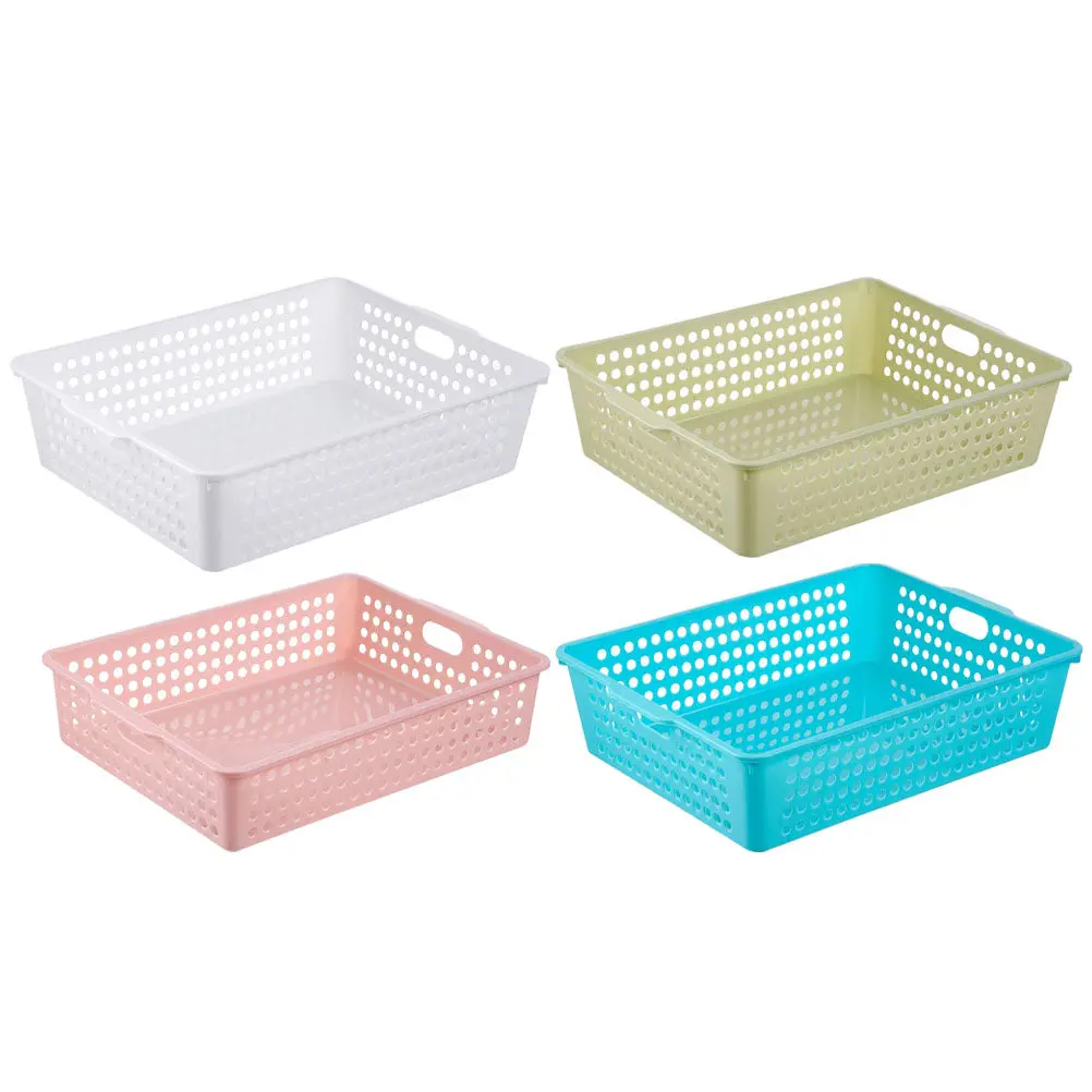 

Набор из 4 пластиковых корзин-органайзеров для документов и мелочей, большой настольный держатель, многофункциональный органайзер для школы, класса и офиса