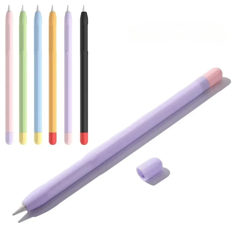 Soft Silicone Protective Case, Non-slip Stylus Cover for Apple Pencil 1st & 2nd Gen