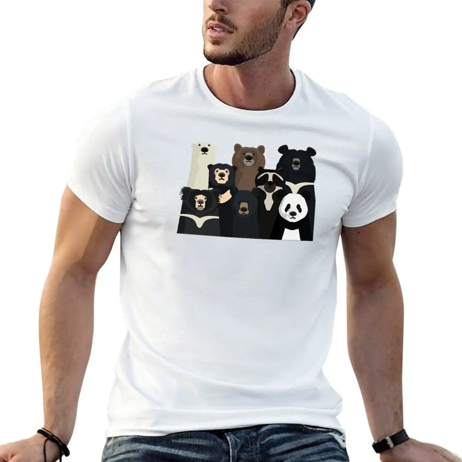 

Bears of the world T-Shirt funny t shirts cotton t shirts for man cotton soft T-Shirt