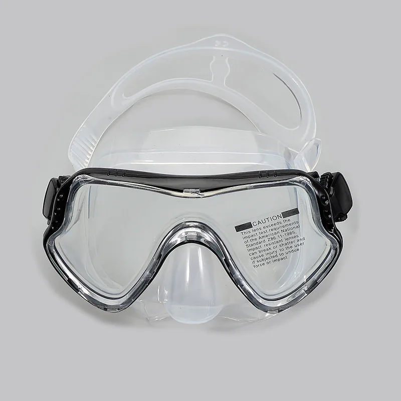 Diving goggles large frame silicone mask snorkel set full dry snorkeling mask adult men and women diving glasses