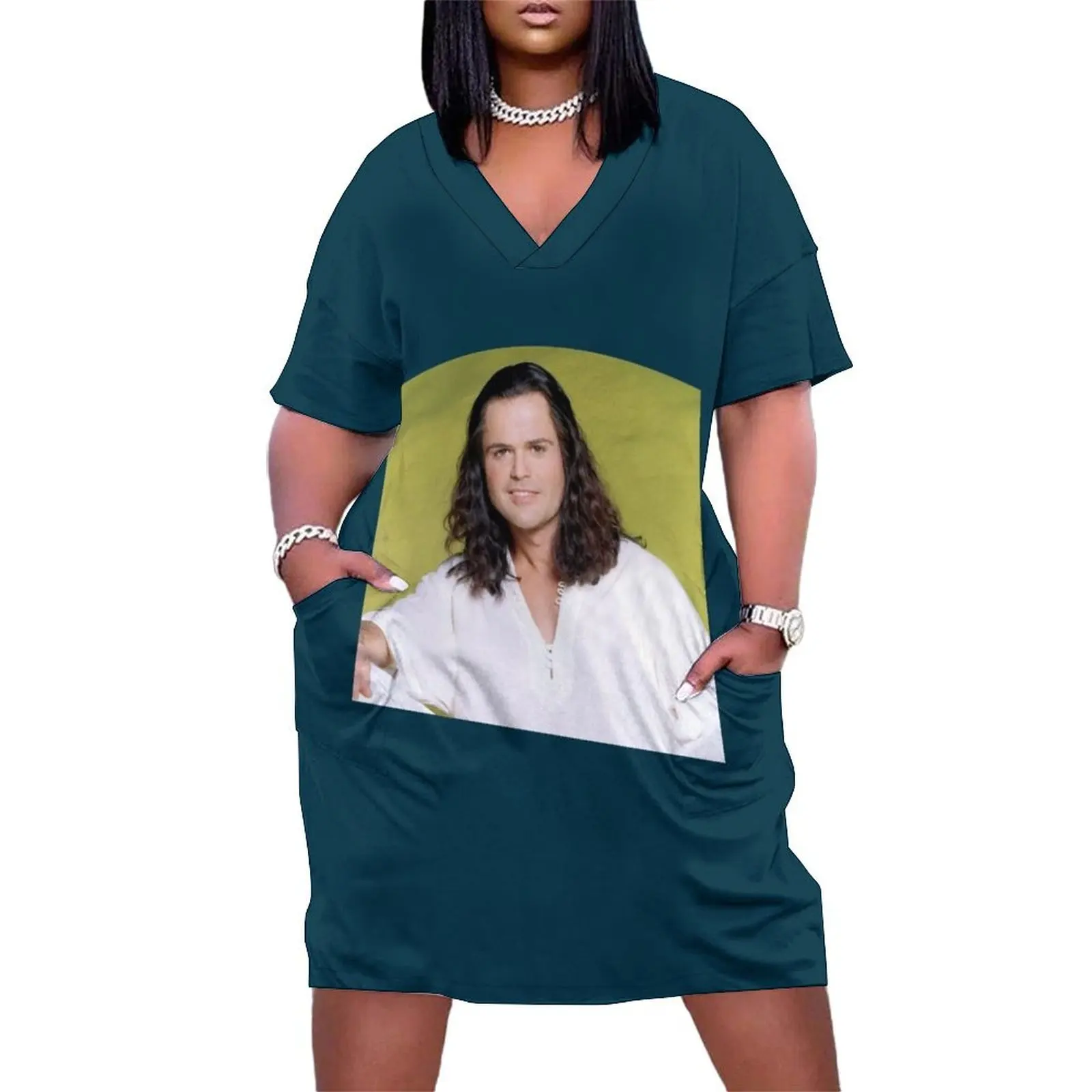 Copy of Donny Osmond Vintage Loose Pocket Dress women's clothing summer 2025 novelties Party dresses