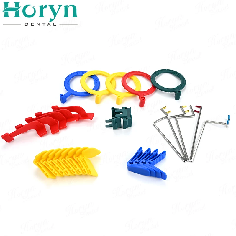 فيلم بلاستيكي محدد الأسنان الملونة الأشعة السينية فيلم تحديد المواقع نظام الأسنان مختبر فيلم X راي موقف عدة حامل الموضع #3