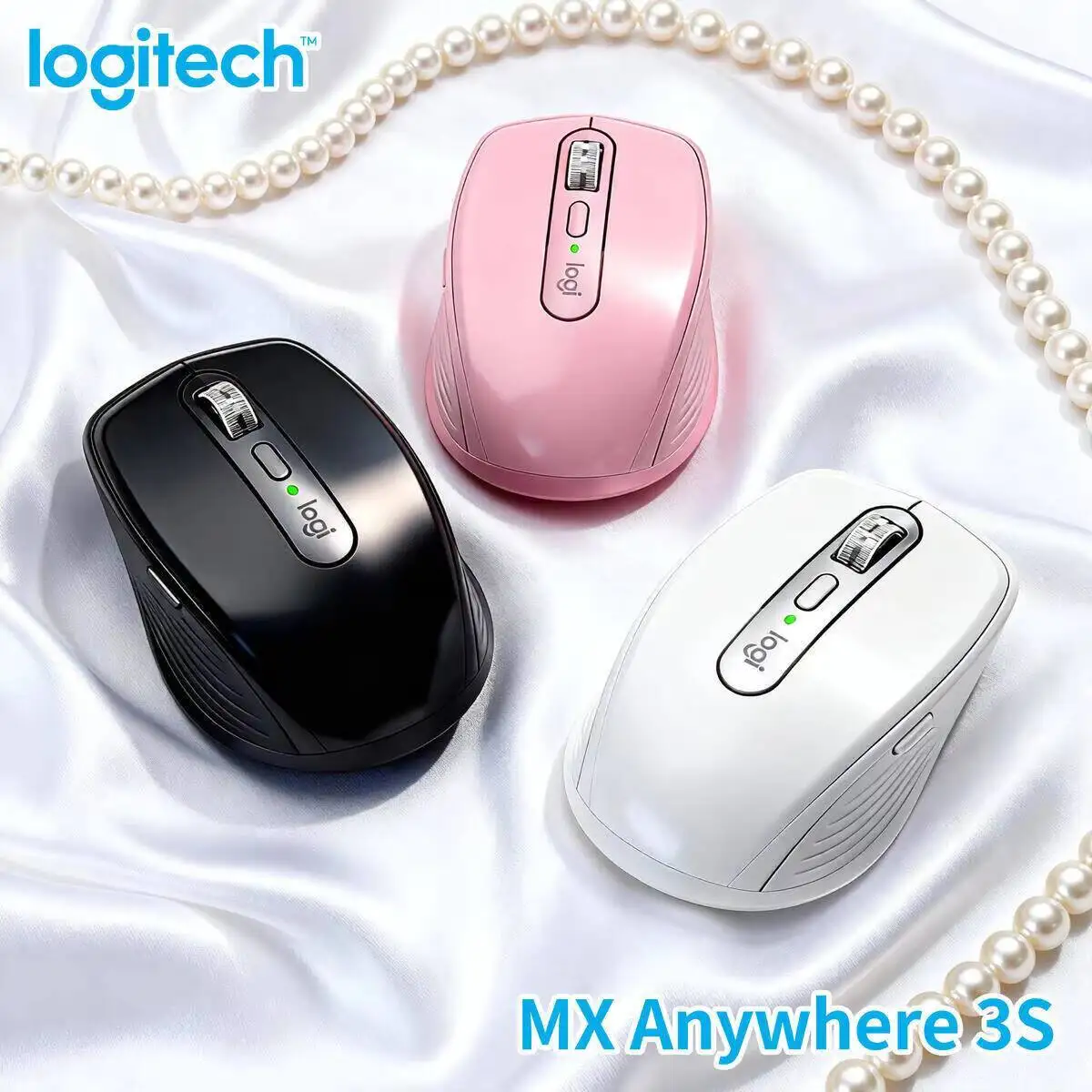 

Logitech Master Series MX Anywhere 3S Bluetooth Беспроводная бесшумная мышь Мягкий звук Офисный женский планшет