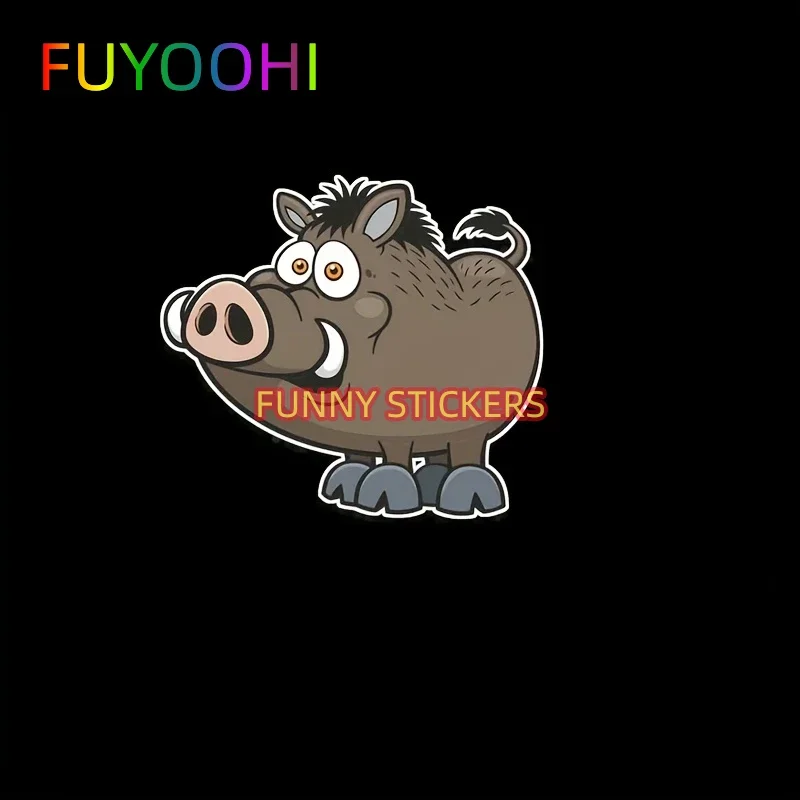 

FUYOOHI Hog Boar Pig Fine Decal Vinyl Car Wrap Pull Flower Car Stickers, Creative Stickers