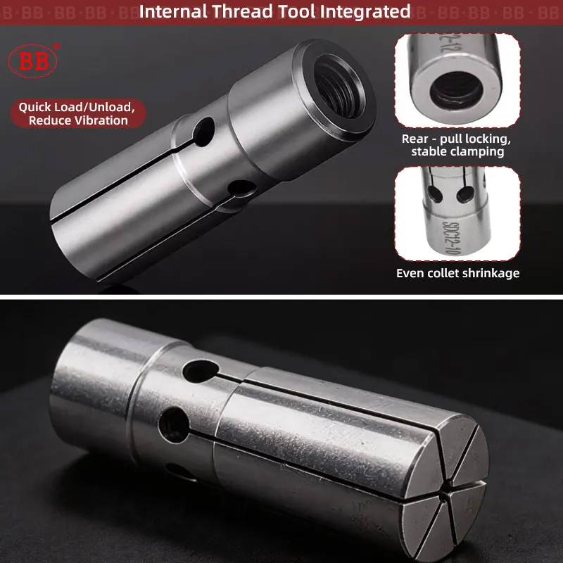 BB DC Collet Chuck SDC ST Precision Tool Pull-Back Holder Extension DC4 DC6 DC8 DC12 Diameter Deep Milling