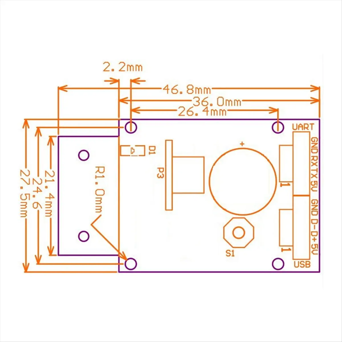 【lucky】 GM65 USB Wired Barcode Scanner 1D 2D Bar Code Reader QR Code Reader Module CMOS Buzzer for Reminding with Cable UART