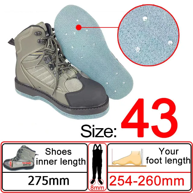 Vliegvissen steltlopers, Reef Rook visserslaarzen, jachtvissen taille waadkleding en vilten zool visschoenen, vispakset