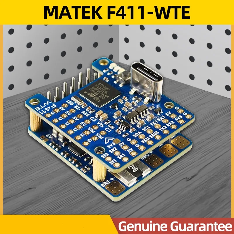 

MATEK F411-WTE Flight Controller FC F411 WTE BMI270 Baro OSD Dual BEC 2-6S LiPo MATEKSYS For RC Plane Airplane Fixed-Wing Drone