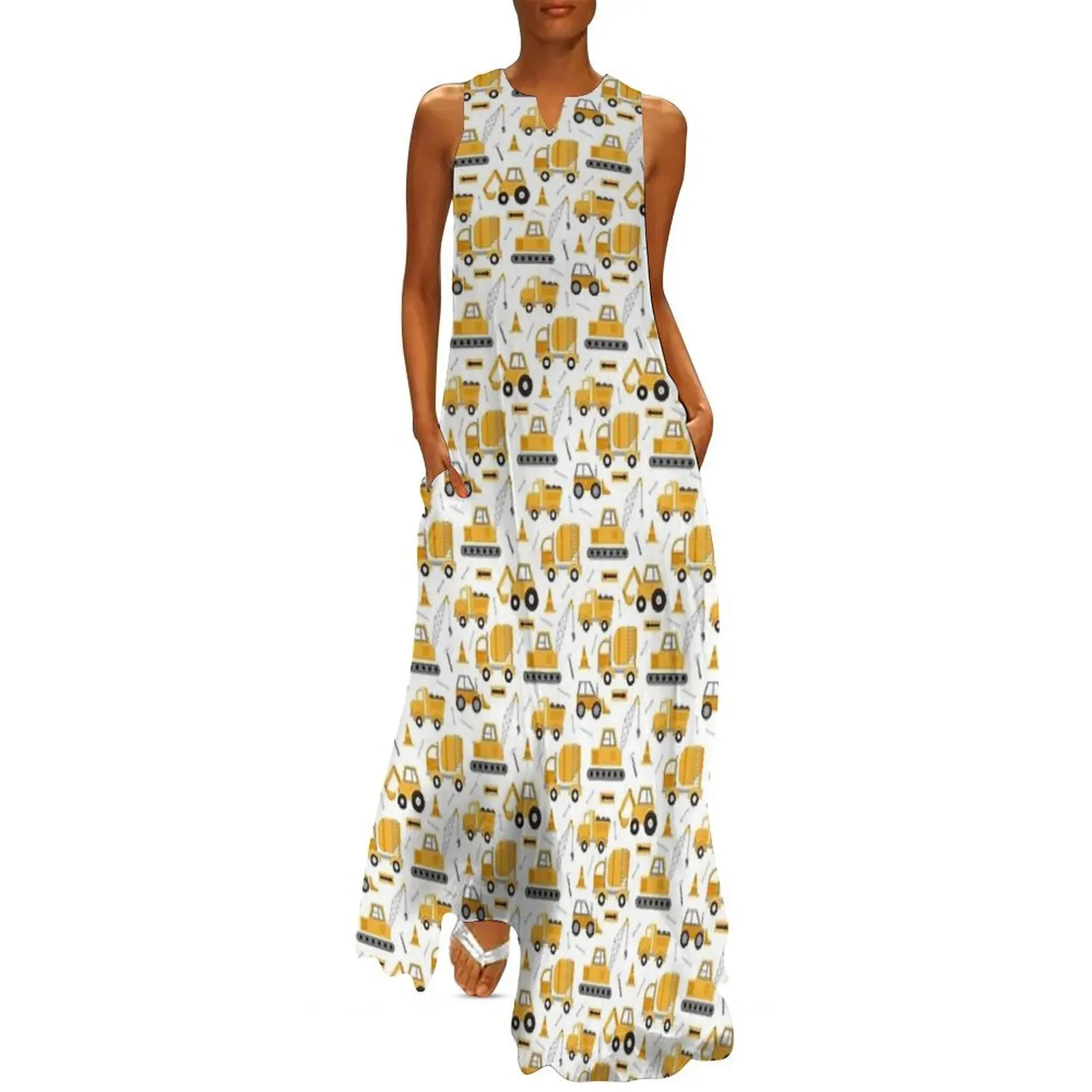 

Construction Trucks Long Dress dress for women 2025 luxury woman evening dress clothes for woman