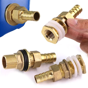 Joint de réservoir d'eau en laiton de 6 à 19mm, avec adaptateur de tuyau pagode, rondelle à Double étanchéité, tuyau d'irrigation de jardin, raccord de réparation