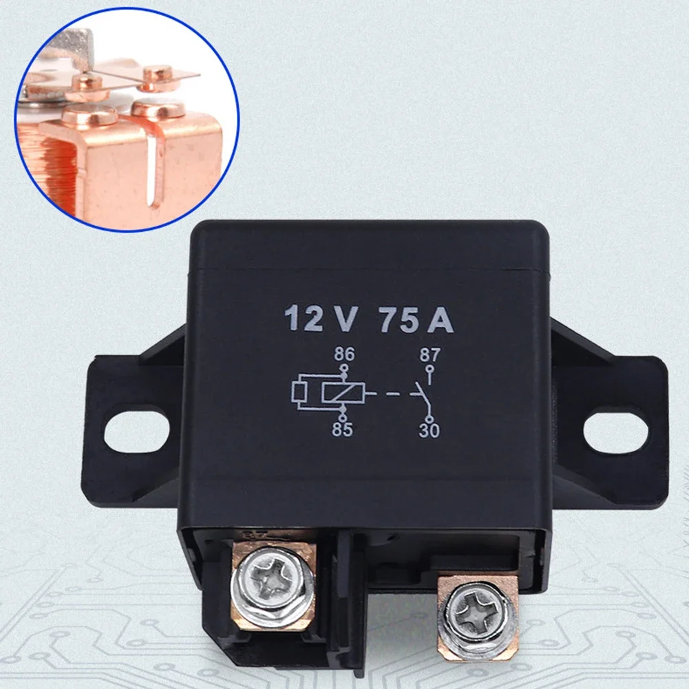 1pc 75A 12/24V Start Relay Single Pole Double Throw (SPDT) For Forklifts Machinery Equipment Accessories