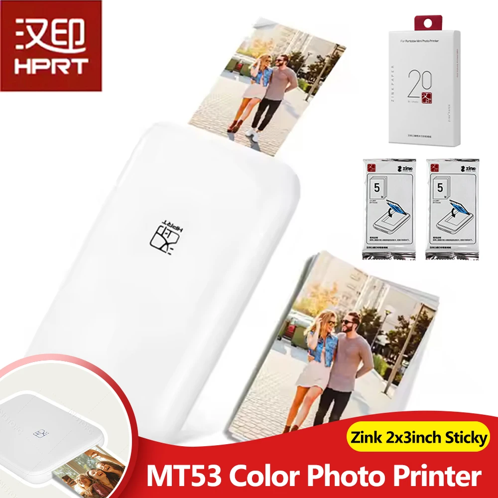 HPRT MT53 Photo Printer Portable Mini Mobile Bluetooth Pocke