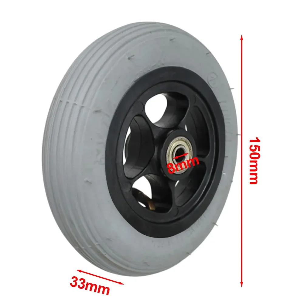

Tire Electric Wheel Chair Front Wheel 6 Inch Gray Tire For Ottobock Wheelchair Inner And Outer Wheels 6-inch Gray Tires