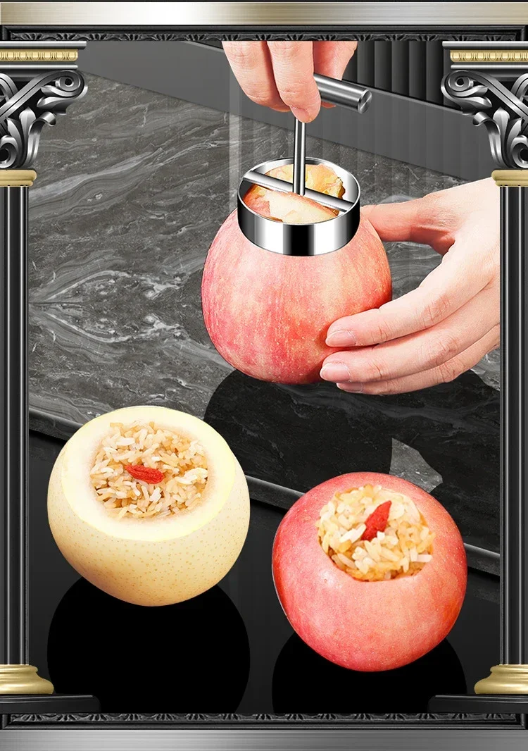 Fruit Core Digger Apple Pear Core Coring Cutter Stainless Steel Fruit Core Pitter Remover Separator for Kitchen Accessories - view 4
