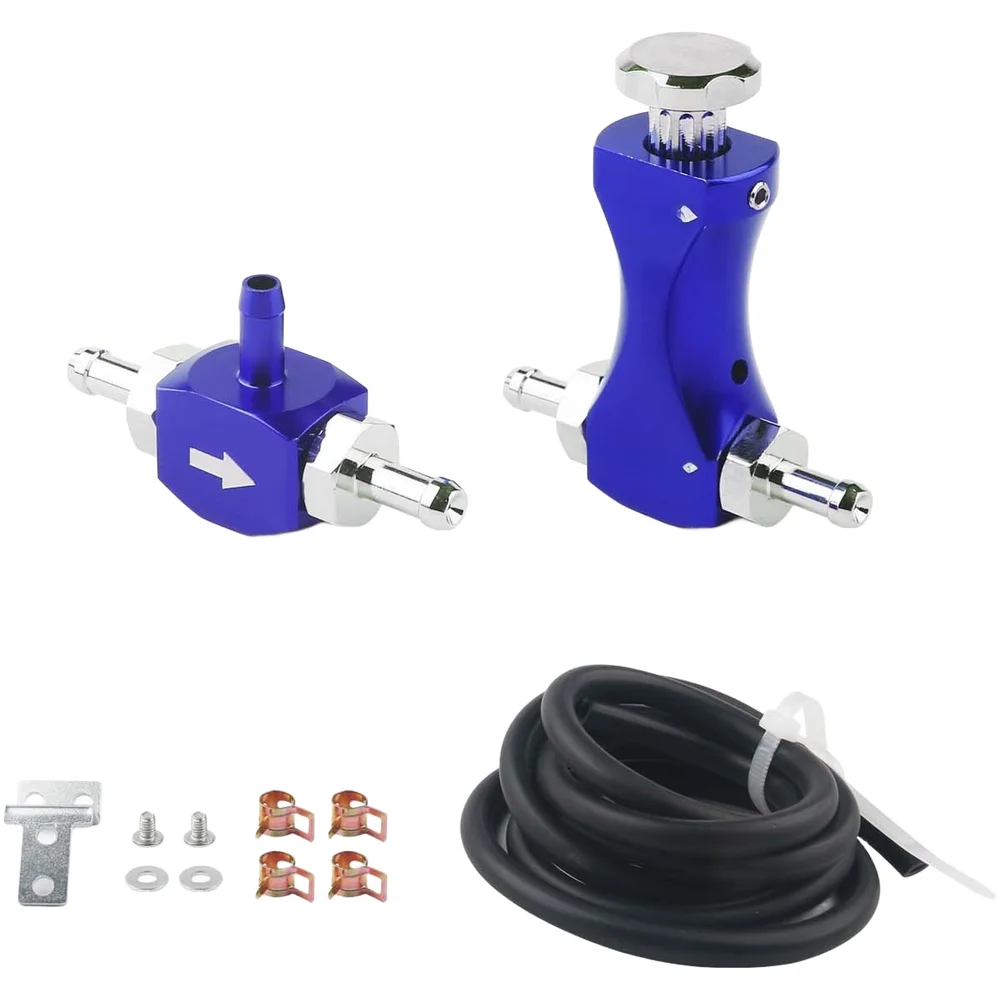 Manual Boost Controller Adjustable Turbo Pressure Regulator Valve Aluminum Blue Black Red For Turbocharged Engine Car Truck