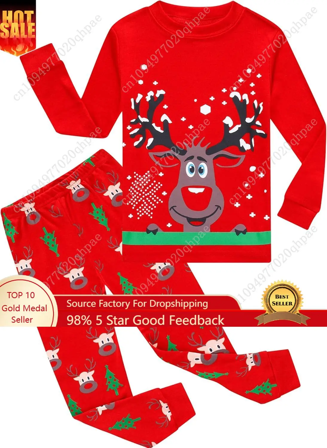 

Family Feeling Kids & Toddler Girls Boys Pajamas 2 Piece Pjs Set 100% Cotton Sleepwear