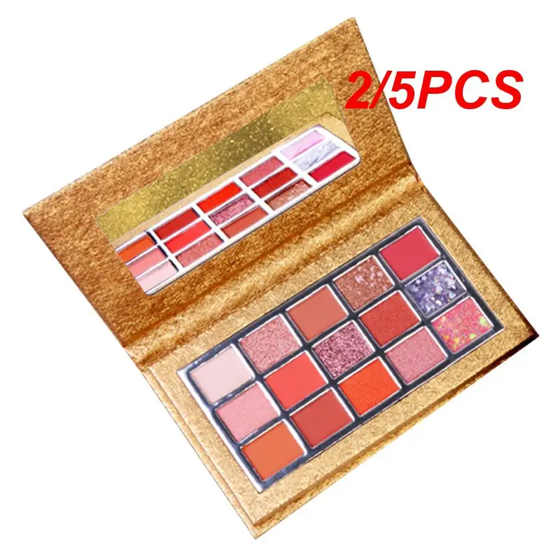 2/5 Stuks Kleur Full Matte Oogschaduw Palet Glitter Shimmer Natuurlijke Make-Up Pailletten Oogschaduw Make-Up Set Cosmetica Tslm1