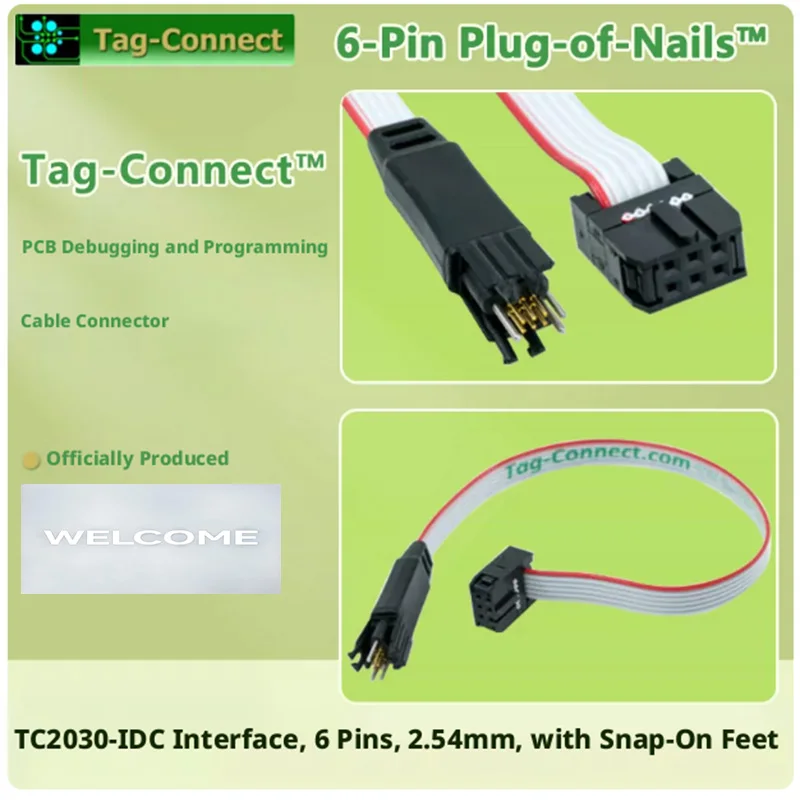 1個-タグコネクト-tc2030-idc-tc2030-idc-nl-6ピン-プラグオブネイルス-スプリングピンケーブル-mcuプログラミングライン