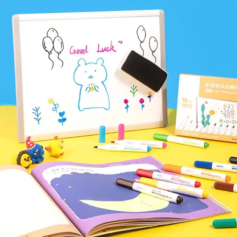 Whiteboard Pens Whiteboard Markers Pen Fine Tip Whiteboard Pens Colour White Boards Markers Erasable, Dry Wipe Markers 896C