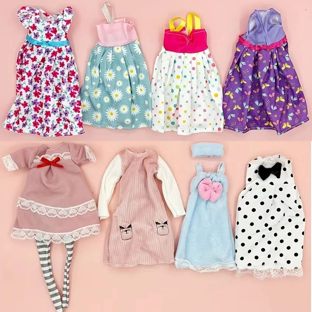 4 Sets/Packung 11,5 Zoll/30 cm Puppenkleidung Umstandskleider Weibliche Puppe Schwangerschaftskleidung Zubehör Handgefertigte Modekleidung