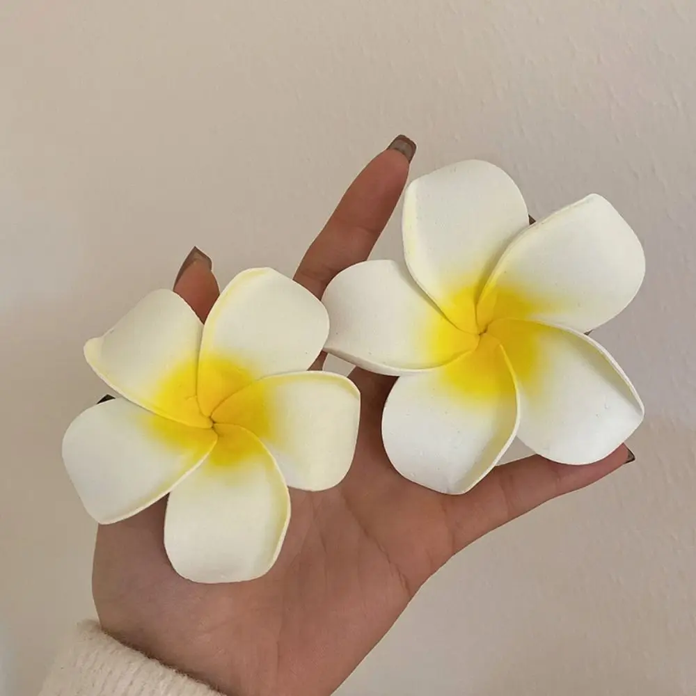 Korean Style Simulation Flower Hair Clip Seaside Vacation Headwear Bohemian Style Flower Hairpin Female Hair Accessories