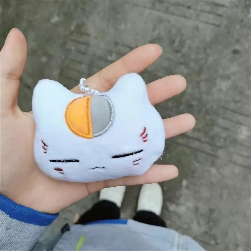 Cat Teacher Peripheral Products Plush Doll Keychain Madara Takashi Natsume Backpack Pendant Soft Exquisite Toys Present Friend