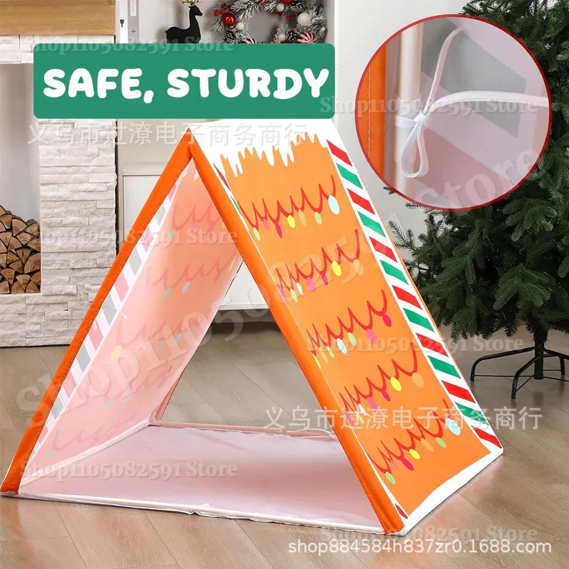 خيمة عيد الميلاد من خبز الزنجبيل - حيث تجد أحلام العطلة إلى المنزل، سهلة التجميع، ديكور حفلات عيد الميلاد وهدية مريحة